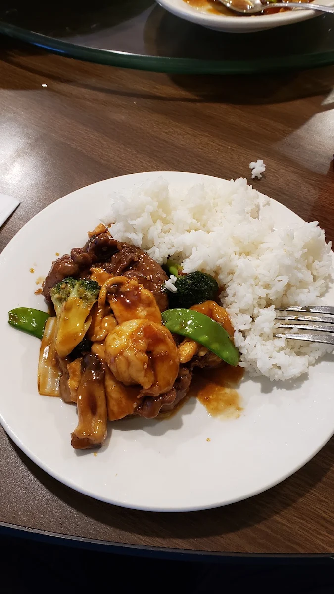 豉椒牛肉饭 beef w black bean sauce on rice